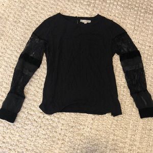 LOFT size small black blouse.
